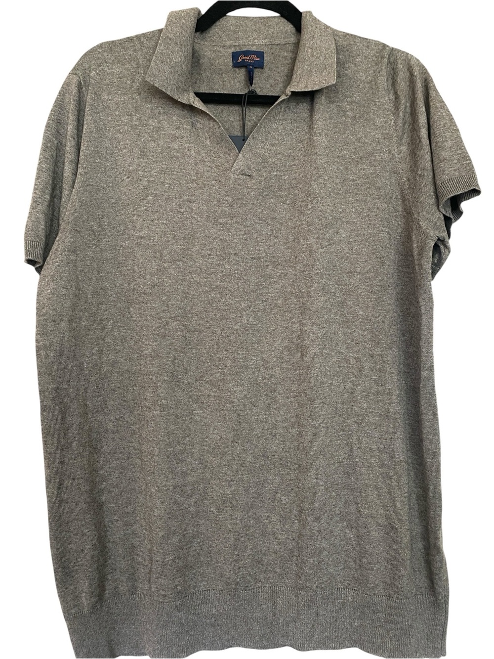 Good Man Brand Taupe Short-Sleeve Polo